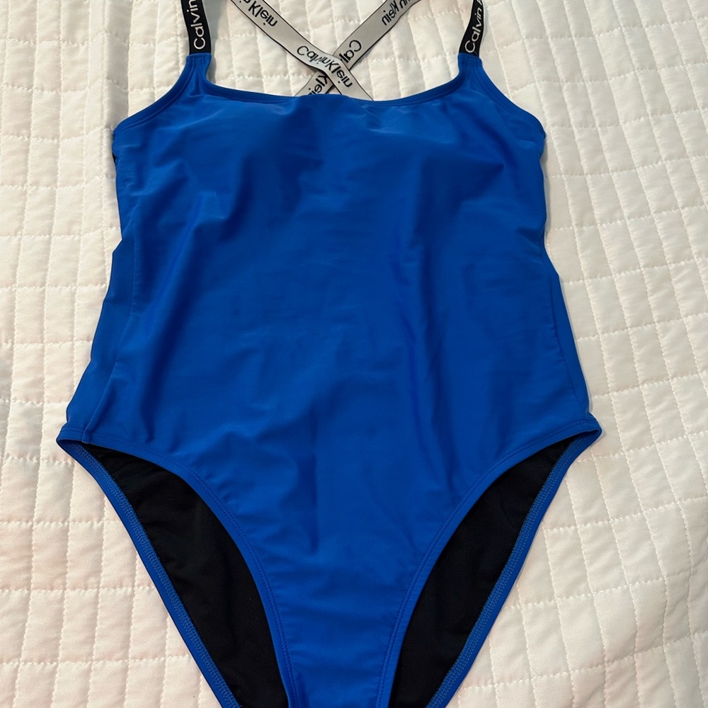Calvin Klein Blue One Piece Swimsuit